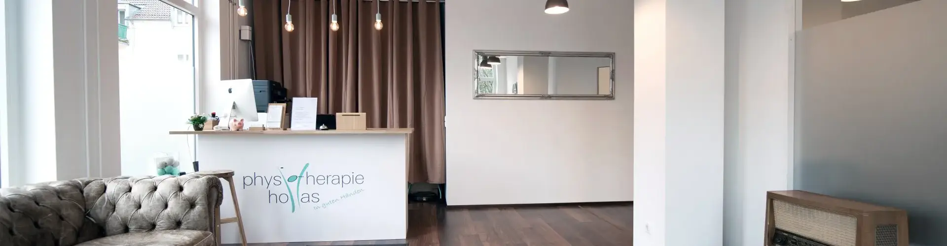 Physiotherapie Hollas Eingangsbereich Header